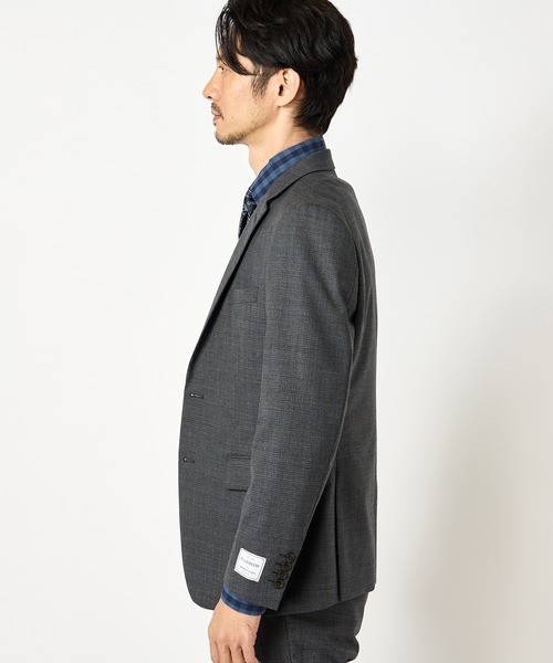 CROWDED CLOSET(クラウデッドクローゼット)の「NARROW TW シャンブレースーツ/別売りベストあり/2ピースビジネスセットアップスーツ(スーツセット・メンズ・ネイビー/グレー・01/02/03/04)」の20枚目の写真