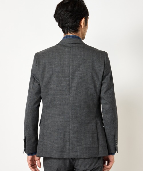 CROWDED CLOSET(クラウデッドクローゼット)の「NARROW TW シャンブレースーツ/別売りベストあり/2ピースビジネスセットアップスーツ(スーツセット・メンズ・ネイビー/グレー・01/02/03/04)」の21枚目の写真