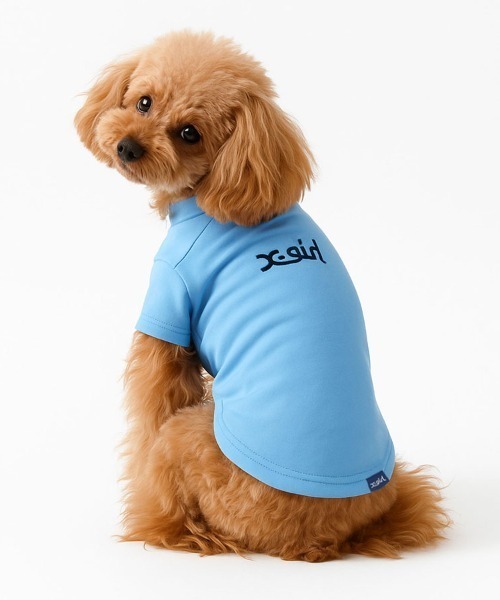 X-girl（エックスガール）の「X-GIRL/ドッグシャツ 小型犬（ペットウェア・レディース・ホワイト/ブラック/パープル/ピンク/ブルー/グリーン・2L/3L/S/M/L/XS）」の4枚目の写真