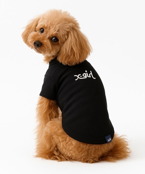 X-girl（エックスガール）の「X-GIRL/ドッグシャツ 小型犬（ペットウェア・レディース・ホワイト/ブラック/パープル/ピンク/ブルー/グリーン・2L/3L/S/M/L/XS）」の3枚目の写真