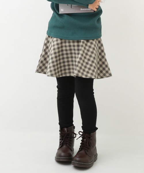 devirock(デビロック)の「10分丈 裾メロウリブ スカッツ(スカート・キッズ・ヘザーチャコール/ピンク系その他/グレー系その他5/ピンク系その他2/パープル系その他/グレー系その他2/ブルー系その他/ブラック/パープル系その他2/グレー系その他4/グレー系その他/ネイビー/ブラック系その他2/ブラック系その他/ブルーグレー/ブルー系その他2/グレー系その他3/ブルー系その他3・100cm/130cm/120cm/90cm/160cm/110cm/150cm/140cm/80cm)」の9枚目の写真