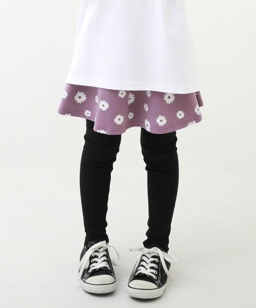 devirock(デビロック)の「10分丈 裾メロウリブ スカッツ(スカート・キッズ・ヘザーチャコール/ピンク系その他/グレー系その他5/ピンク系その他2/パープル系その他/グレー系その他2/ブルー系その他/ブラック/パープル系その他2/グレー系その他4/グレー系その他/ネイビー/ブラック系その他2/ブラック系その他/ブルーグレー/ブルー系その他2/グレー系その他3/ブルー系その他3・100cm/130cm/120cm/90cm/160cm/110cm/150cm/140cm/80cm)」の16枚目の写真