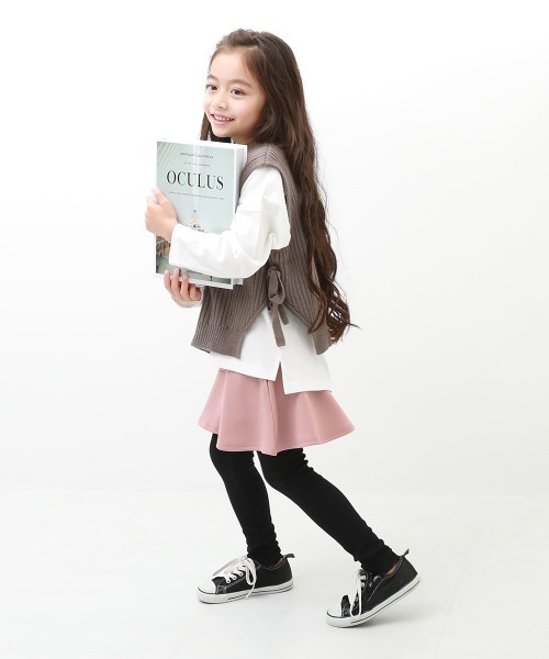 devirock(デビロック)の「10分丈 裾メロウリブ スカッツ(スカート・キッズ・ヘザーチャコール/ピンク系その他/グレー系その他5/ピンク系その他2/パープル系その他/グレー系その他2/ブルー系その他/ブラック/パープル系その他2/グレー系その他4/グレー系その他/ネイビー/ブラック系その他2/ブラック系その他/ブルーグレー/ブルー系その他2/グレー系その他3/ブルー系その他3・100cm/130cm/120cm/90cm/160cm/110cm/150cm/140cm/80cm)」の20枚目の写真