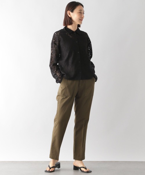 LEPSIM(レプシィム)の「ソウレースハオリブラウス 122798(シャツ/ブラウス・レディース・オフホワイト/ブラック・FREE)」の4枚目の写真