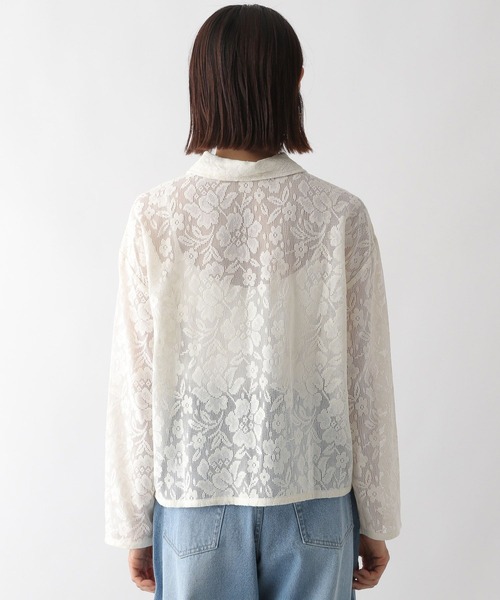 LEPSIM(レプシィム)の「ソウレースハオリブラウス 122798(シャツ/ブラウス・レディース・オフホワイト/ブラック・FREE)」の3枚目の写真