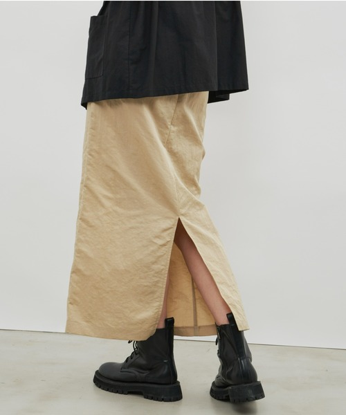 Auntie Rosa Holiday（アンティローザホリデー）の「ナイロンナロースカート / サイズ展開あり（スカート・レディース・ブラック/ベージュ/カーキ・SMALL/MEDIUM）」の16枚目の写真