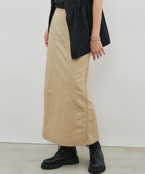 Auntie Rosa Holiday（アンティローザホリデー）の「ナイロンナロースカート / サイズ展開あり（スカート・レディース・ブラック/ベージュ/カーキ・SMALL/MEDIUM）」の15枚目の写真