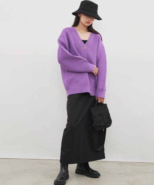 Auntie Rosa Holiday（アンティローザホリデー）の「ナイロンナロースカート / サイズ展開あり（スカート・レディース・ブラック/ベージュ/カーキ・SMALL/MEDIUM）」の8枚目の写真