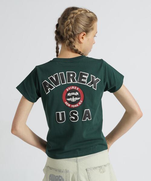 AVIREX(アヴィレックス)の「《KIDS / キッズ》VARSITY T-SHIRT / バーシティ 半袖Tシャツ / AVIREX / アヴィレックス(Tシャツ/カットソー・キッズ・ブラック/ホワイト系2/ダークグリーン系/その他18/ミント・L/M/S)」の4枚目の写真