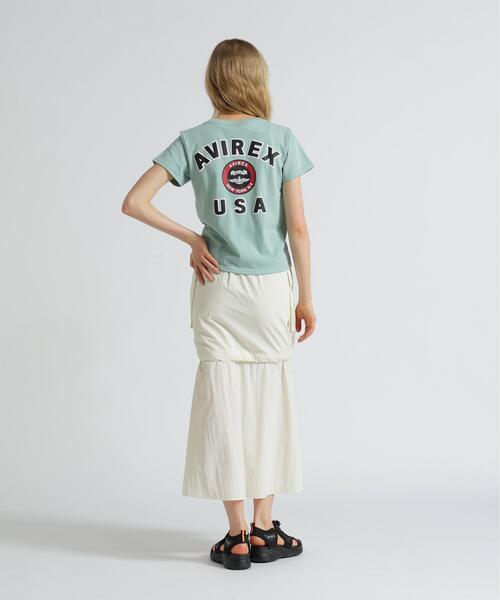 AVIREX（アヴィレックス）の「《KIDS / キッズ》VARSITY T-SHIRT / バーシティ 半袖Tシャツ / AVIREX / アヴィレックス（Tシャツ/カットソー・キッズ・ブラック/ホワイト系2/ダークグリーン系/その他18/ミント・L/M/S）」の20枚目の写真