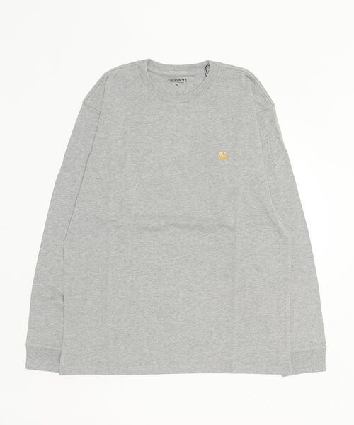 Carhartt WIP(カーハートダブリューアイピー)の「L/S CHASE T-SHIRT(Tシャツ/カットソー・メンズ・ブラック/ホワイト/ダークパープル/ダークグリーン/ブラウン/ヘザーグレー・SMALL/MEDIUM/LARGE/X-LARGE)」の5枚目の写真