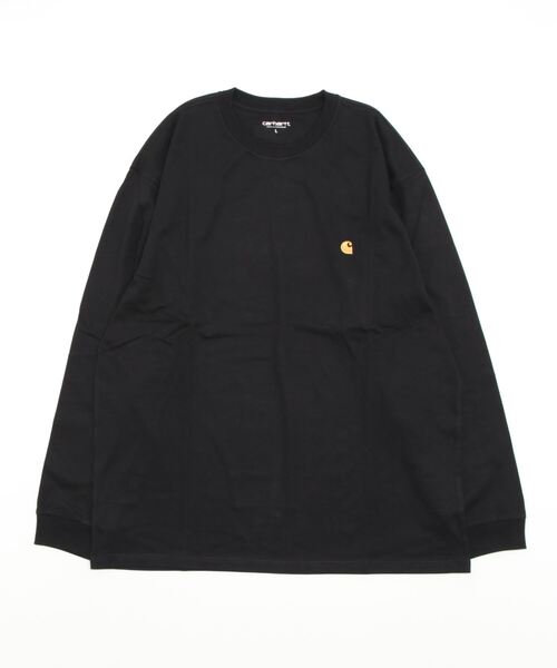 Carhartt WIP(カーハートダブリューアイピー)の「L/S CHASE T-SHIRT(Tシャツ/カットソー・メンズ・ブラック/ホワイト/ダークパープル/ダークグリーン/ブラウン/ヘザーグレー・SMALL/MEDIUM/LARGE/X-LARGE)」の4枚目の写真