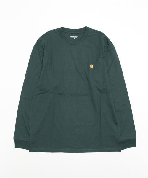 Carhartt WIP(カーハートダブリューアイピー)の「L/S CHASE T-SHIRT(Tシャツ/カットソー・メンズ・ブラック/ホワイト/ダークパープル/ダークグリーン/ブラウン/ヘザーグレー・SMALL/MEDIUM/LARGE/X-LARGE)」の6枚目の写真