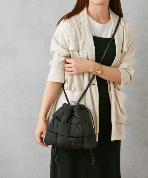 Actually（アクチュアリー）の「NYLON MESH POUCH ナイロンメッシュショルダー（ショルダーバッグ・レディース・ベージュ/ブラック/イエロー・フリー）」の22枚目の写真