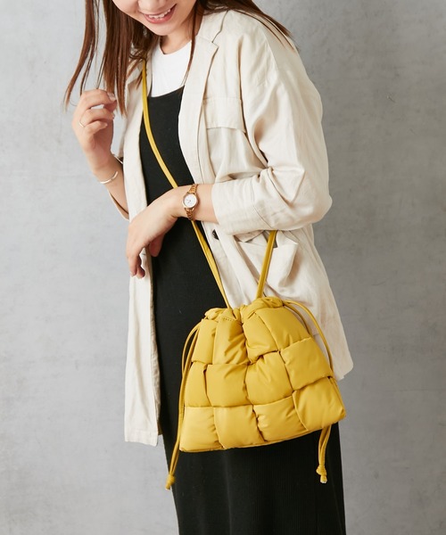 Actually（アクチュアリー）の「NYLON MESH POUCH ナイロンメッシュショルダー（ショルダーバッグ・レディース・ベージュ/ブラック/イエロー・フリー）」の21枚目の写真