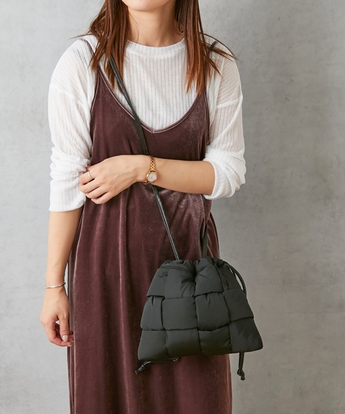 Actually（アクチュアリー）の「NYLON MESH POUCH ナイロンメッシュショルダー（ショルダーバッグ・レディース・ベージュ/ブラック/イエロー・フリー）」の15枚目の写真