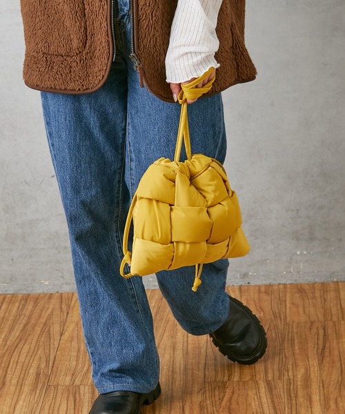 Actually（アクチュアリー）の「NYLON MESH POUCH ナイロンメッシュショルダー（ショルダーバッグ・レディース・ベージュ/ブラック/イエロー・フリー）」の16枚目の写真