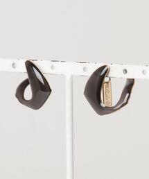The Rule ザルール : Aria pieced earring:カーブ フープピアス