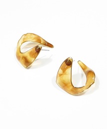The Rule ザルール : Aria pieced earring:カーブ フープピアス