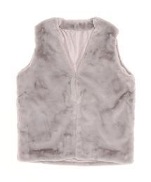 Per sist ence（パーシエンス）の「Per sist ence/パーシエンス　フェイクファーミドル丈ジレ（ベスト）」