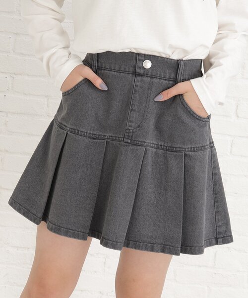 【匿名配送】AnMILLE 裾プリーツミニop グレー 新品未着用 裾プリーツミニワンピース｜evelyn（エブリン）公式通販サイト