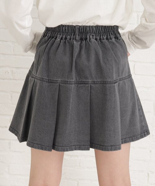 AnMILLE 裾プリーツミニop グレー AnMILLE 裾プリーツミニop グレー 裾プリーツミニワンピース｜evelyn