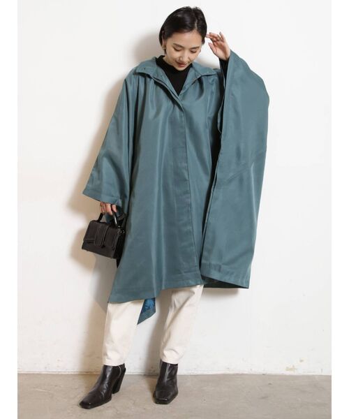 COTORICA（コトリカ）の「スクエアポンチョコート（その他アウター・レディース・ベージュ/グリーン・FREE）」の16枚目の写真