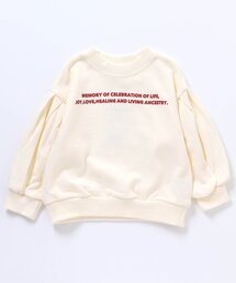 BREEZE | ギャザースリーブ ロゴトレーナー(スウェット)