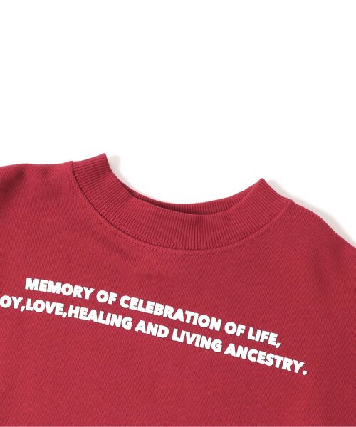 BREEZE（ブリーズ）の「ギャザースリーブ ロゴトレーナー（スウェット・キッズ・レッド/オフホワイト・90/120/110/140/100/130）」の5枚目の写真