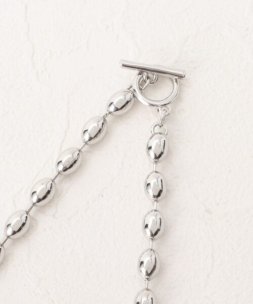 SHOO・LA・RUE（シューラルー）の「◆【ブレス＆ネックレス】ボールチェーン（ネックレス・レディース・ゴールド/シルバー・00）」の4枚目の写真