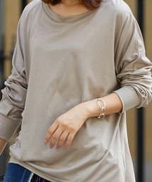 No one knows（ノーワンノーズ）の「ドロップショルダーカットソー（Tシャツ/カットソー）」