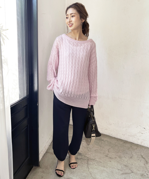 Spick &amp; Span - Spick and Span モヘア混　ジャンボケーブルプルオーバー　ニット Spick & Span - スピックアンドスパン モヘア混ジャンボケーブル