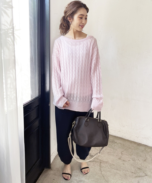 Spick & Span（スピックアンドスパン）の「シアーケーブルニット