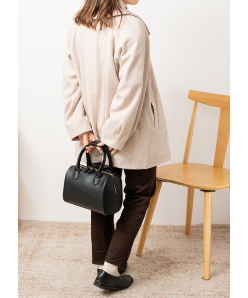 Amourire（アムリール）の「【yumi.コラボ】セーラーカラーコート（ブルゾン・レディース・ブラック/ベージュ/キャメル・フリー）」の16枚目の写真