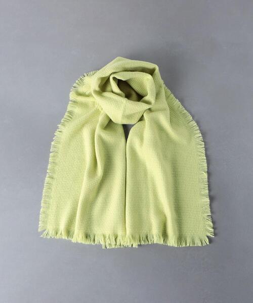 ASAUCE MELER（アソースメレ）の「＜ASAUCE MELER＞CA BSKT マフラー（マフラー・レディース・ライトブルー/ライトグレー/イエロー・FREE）」の3枚目の写真