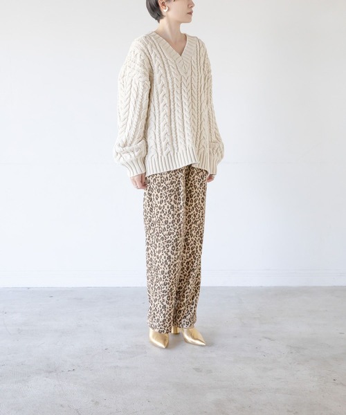 LEPSIM（レプシィム）の「【FOR I SERIES】ケーブルニットプルオーバー