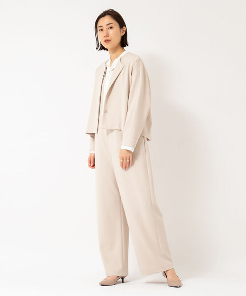 NOLLEY’S（ノーリーズ）の「カットジョーゼットオールインワン（つなぎ/オールインワン・レディース・ベージュ/ネイビー/ブラック・38/36）」の10枚目の写真