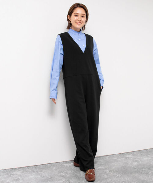 NOLLEY’S（ノーリーズ）の「カットジョーゼットオールインワン（つなぎ/オールインワン・レディース・ベージュ/ネイビー/ブラック・38/36）」の16枚目の写真