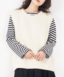 Kerrywoollenmills（ケリーウーレンミルズ）の「PLAIN STITCH CREW NECK BOX VEST（ベスト）」