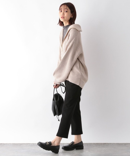 GLOBAL WORK(グローバルワーク)の「あったかスゴラクイージーパンツ/一部店舗限定/164208(その他パンツ・レディース・ブラック/ネイビー/ワインレッド/サックスブルー・MEDIUM/LARGE)」の7枚目の写真