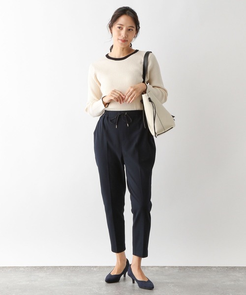GLOBAL WORK(グローバルワーク)の「あったかスゴラクイージーパンツ/一部店舗限定/164208(その他パンツ・レディース・ブラック/ネイビー/ワインレッド/サックスブルー・MEDIUM/LARGE)」の13枚目の写真
