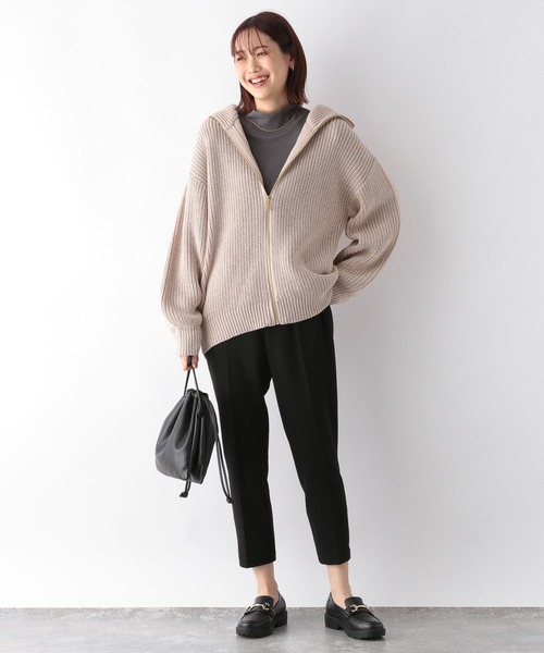 GLOBAL WORK(グローバルワーク)の「あったかスゴラクイージーパンツ/一部店舗限定/164208(その他パンツ・レディース・ブラック/ネイビー/ワインレッド/サックスブルー・MEDIUM/LARGE)」の5枚目の写真
