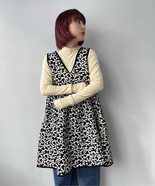 SANSeLF（サンセルフ）の「カラーメロウトップス【SANSeLF】sanw23s007（Tシャツ/カットソー・レディース・ホワイト/ライラック/ライトイエロー・FREE）」の5枚目の写真