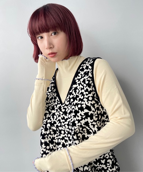 SANSeLF（サンセルフ）の「カラーメロウトップス【SANSeLF】sanw23s007（Tシャツ/カットソー・レディース・ホワイト/ライラック/ライトイエロー・FREE）」の20枚目の写真