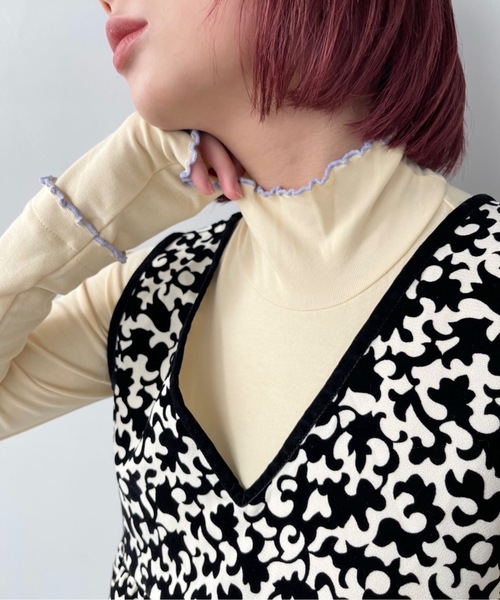 SANSeLF（サンセルフ）の「カラーメロウトップス【SANSeLF】sanw23s007（Tシャツ/カットソー・レディース・ホワイト/ライラック/ライトイエロー・FREE）」の9枚目の写真