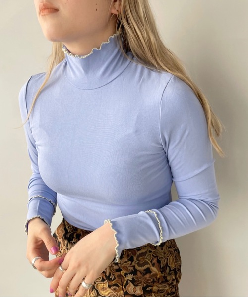 SANSeLF（サンセルフ）の「カラーメロウトップス【SANSeLF】sanw23s007（Tシャツ/カットソー・レディース・ホワイト/ライラック/ライトイエロー・FREE）」の8枚目の写真