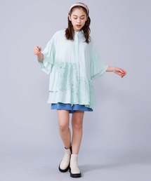 MILKFED. | LACE RUFFLE TUNIC(チュニック)