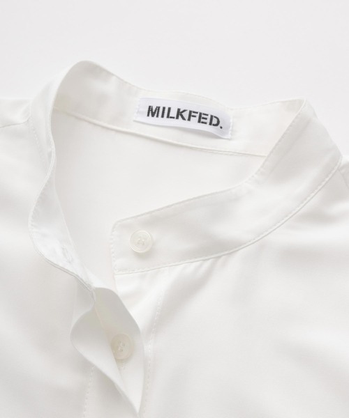 MILKFED.(ミルクフェド)の「LACE RUFFLE TUNIC(チュニック・レディース・ライトグリーン/ブラック/ホワイト・ONE SIZE)」の7枚目の写真