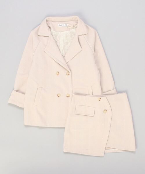 gossip!ロサンゼルス(ゴシップロサンゼルス)の「ピーチ起毛スーツジャケットミニスカットセット(セットアップ・レディース・オフホワイト・S/M)」の12枚目の写真