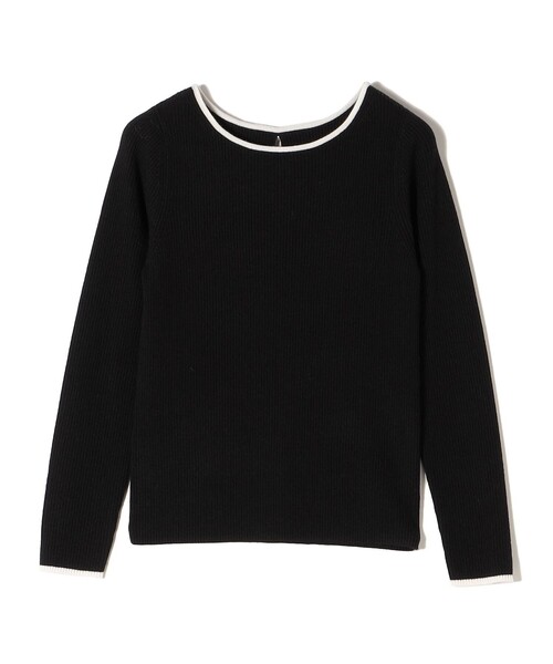 SHIPS（シップス）の「*〈手洗い可能〉バックパールモチーフボタンボートネックニット◆（ニット/セーター・レディース・ライトグレー/オフホワイト/ブラック/ピンク系・ONE SIZE）」の14枚目の写真